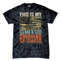 Vintage Bbq Smoker Grill Outfit This Is My Meat Smoking Tie-Dye T-Shirt