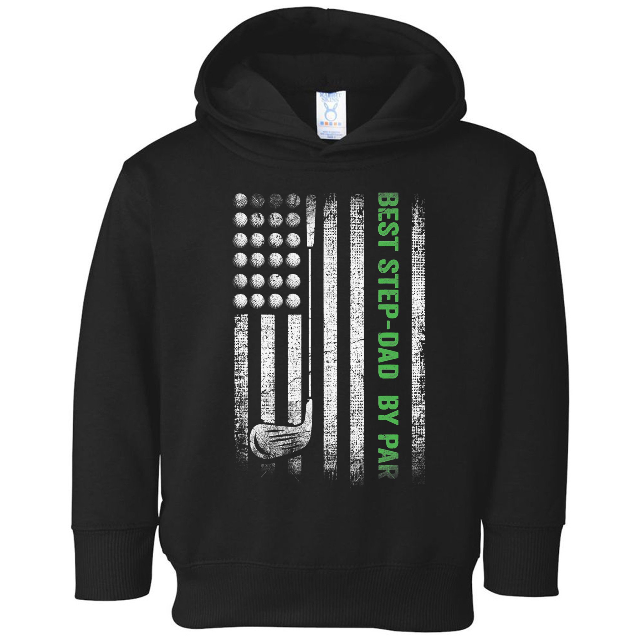 Vintage Best Step-Dad By Par Family Golfer Golf Lover Toddler Hoodie