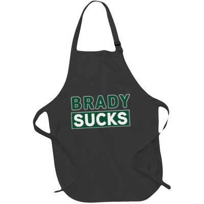 Vintage Brady Sucks Green And White Hate Brady Classic Apron