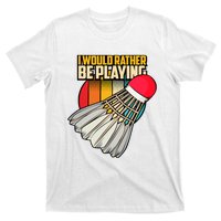 Vintage Badminton Shuttlecock Badminton Player T-Shirt