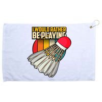 Vintage Badminton Shuttlecock Badminton Player Grommeted Golf Towel