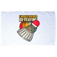 Vintage Badminton Shuttlecock Badminton Player Microfiber Hand Towel