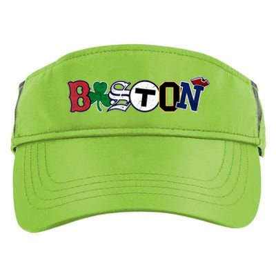 Vintage Boston Sports Fan City Pride Adult Drive Performance Visor