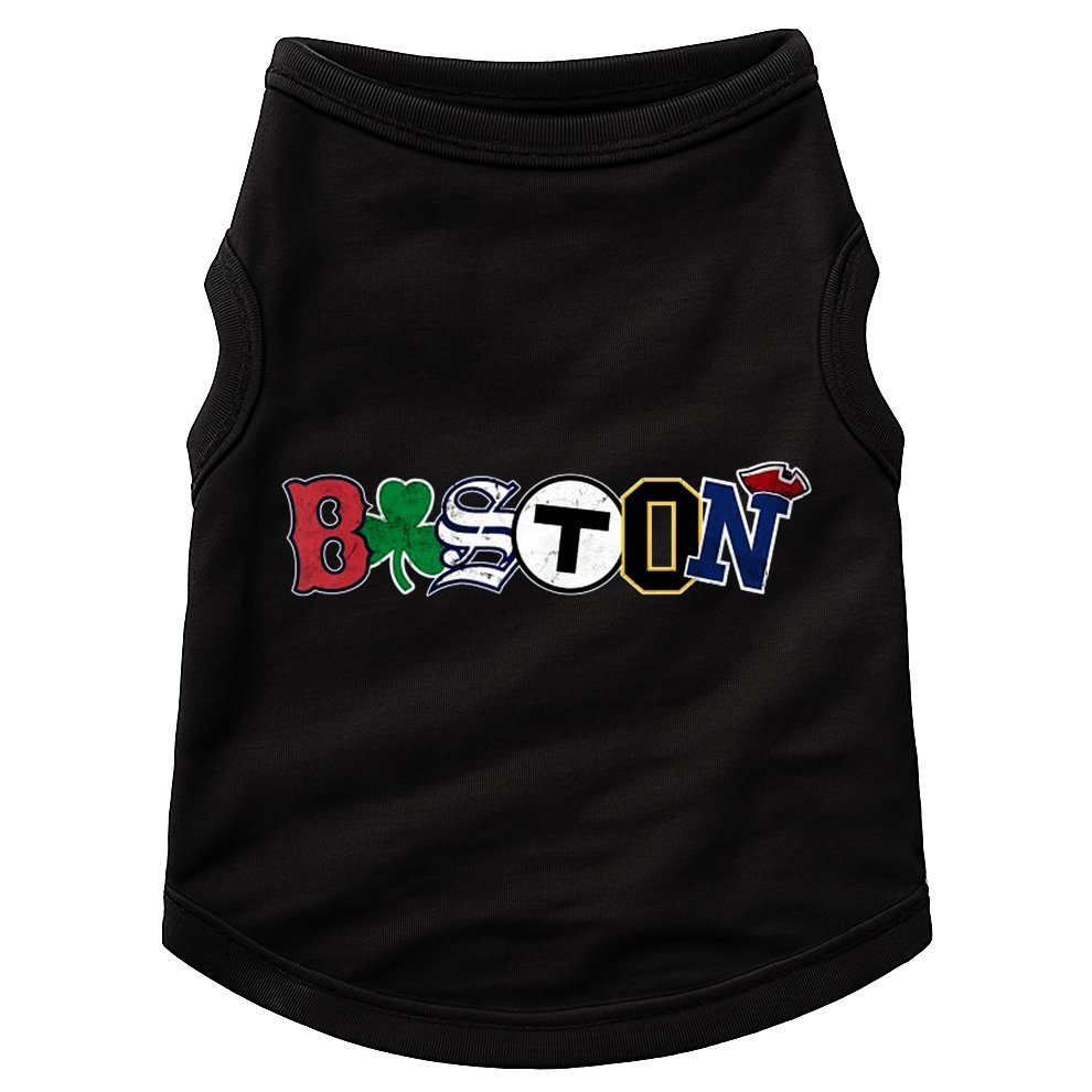 Vintage Boston Sports Fan City Pride Doggie Tank