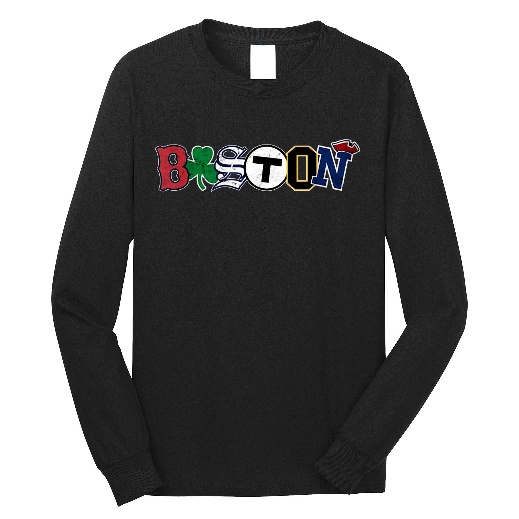 Vintage Boston Sports Fan City Pride Long Sleeve Shirt