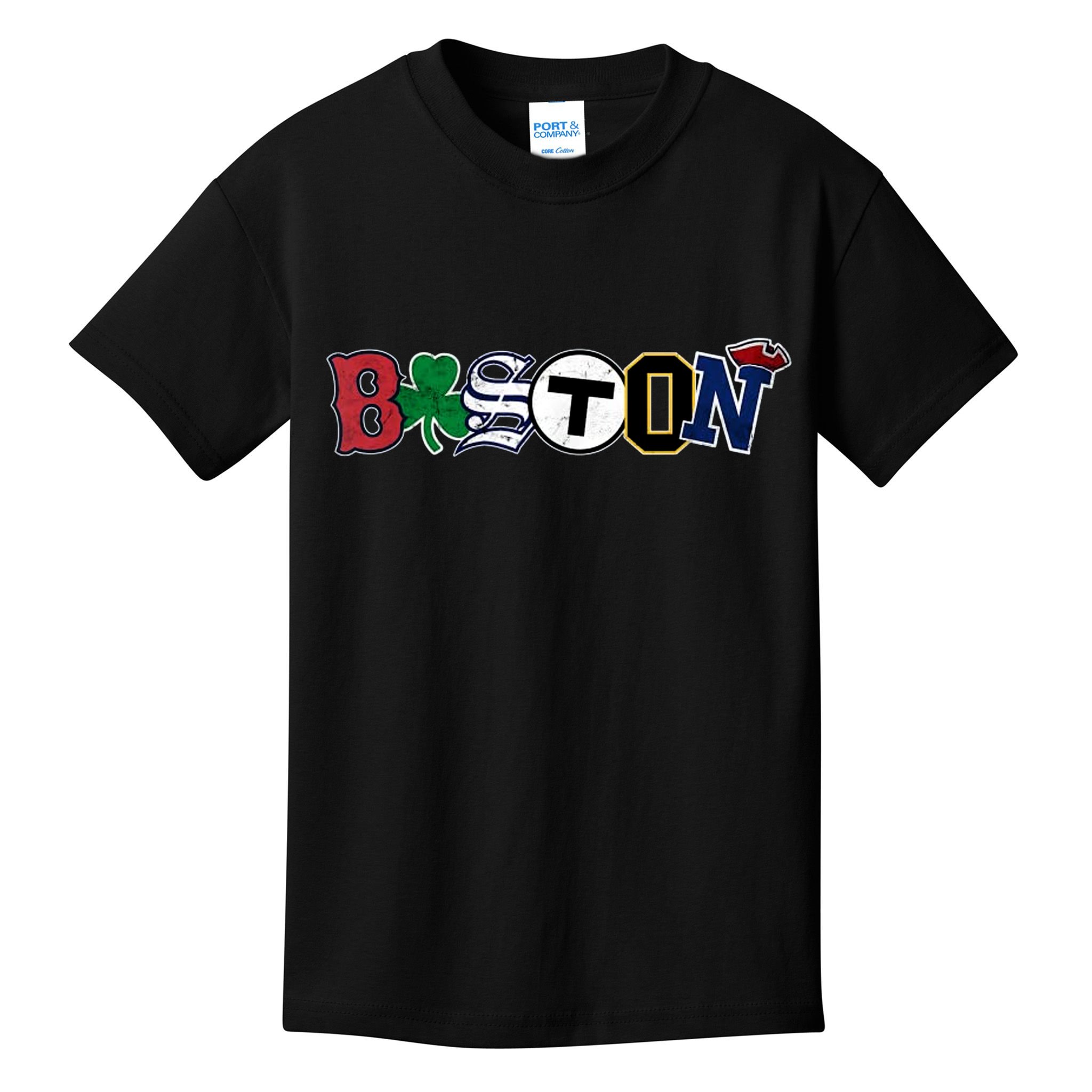 Vintage Boston Sports Fan City Pride Kids T-Shirt