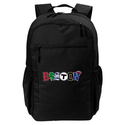 Vintage Boston Sports Fan City Pride TShirt Backpack