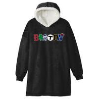 Vintage Boston Sports Fan City Pride TShirt Hooded Wearable Blanket