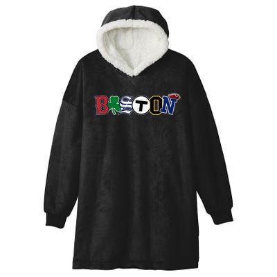 Vintage Boston Sports Fan City Pride TShirt Hooded Wearable Blanket