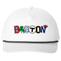 Vintage Boston Sports Fan City Pride TShirt Snapback Five-Panel Rope Hat