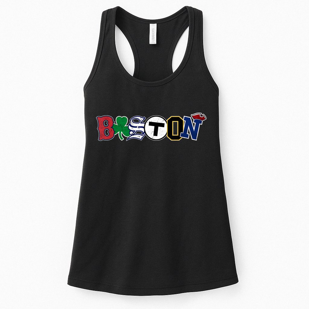 Vintage Boston Sports Fan City Pride TShirt Womens Tank Top