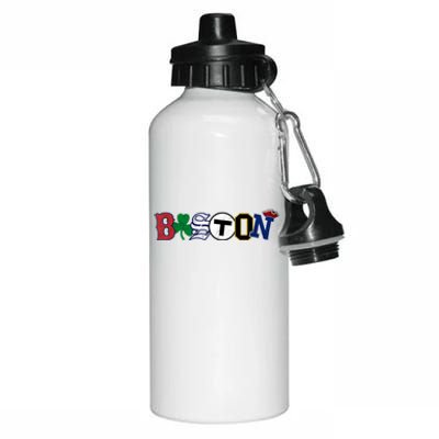 Vintage Boston Sports Fan City Pride TShirt Aluminum Water Bottle