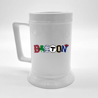 Vintage Boston Sports Fan City Pride TShirt Beer Stein