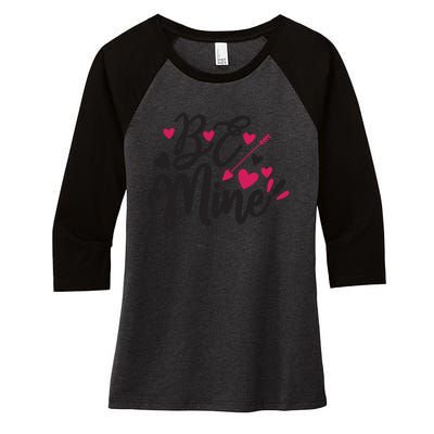 Valentine Bemin Shirts Women's Tri-Blend 3/4-Sleeve Raglan Shirt