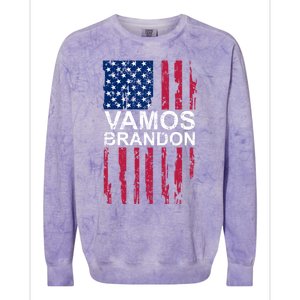 Vamos Brandon Spanish Version Of LetS Go Brandon Gift Colorblast Crewneck Sweatshirt