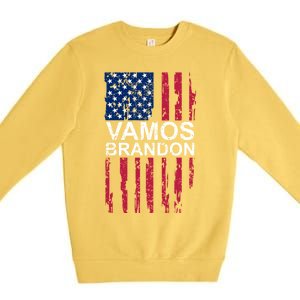 Vamos Brandon Spanish Version Of LetS Go Brandon Gift Premium Crewneck Sweatshirt