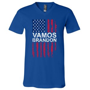 Vamos Brandon Spanish Version Of LetS Go Brandon Gift V-Neck T-Shirt