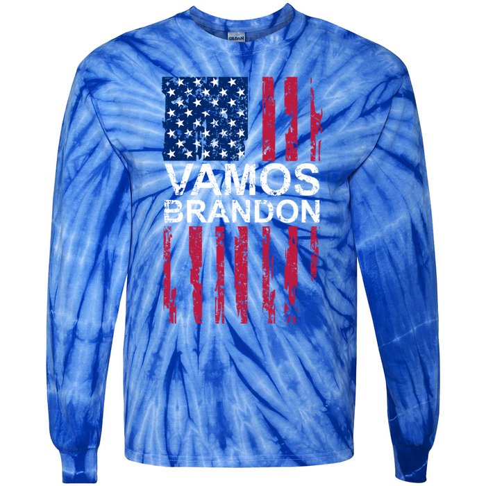 Vamos Brandon Spanish Version Of LetS Go Brandon Gift Tie-Dye Long Sleeve Shirt