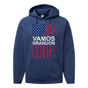 Vamos Brandon Spanish Version Of LetS Go Brandon Gift Performance Fleece Hoodie