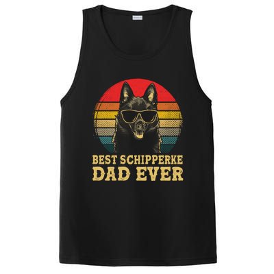 Vintage Best Schipperke Dad Ever Dog Lovers Gift PosiCharge Competitor Tank