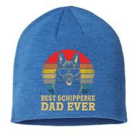 Vintage Best Schipperke Dad Ever Dog Lovers Gift Sustainable Beanie