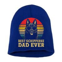 Vintage Best Schipperke Dad Ever Dog Lovers Gift Short Acrylic Beanie