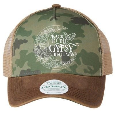 Vintage Back To The Gypsy That I Was Floral Moon Legacy Tie Dye Trucker Hat