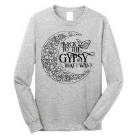 Vintage Back To The Gypsy That I Was Floral Moon Long Sleeve Shirt
