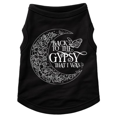 Vintage Back To The Gypsy That I Was Floral Moon Doggie Tank