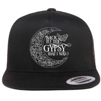 Vintage Back To The Gypsy That I Was Floral Moon Flatbill Hat