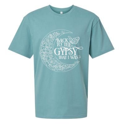 Vintage Back To The Gypsy That I Was Floral Moon Sueded Cloud Jersey T-Shirt