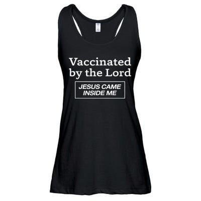 Vaccinated By The Lord Jesus Came Inside Me Faith Ladies Essential Flowy Tank