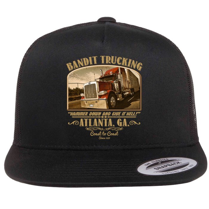 Vintage Bandit Trucking Atlanta GA Since 1977 Flatbill Hat