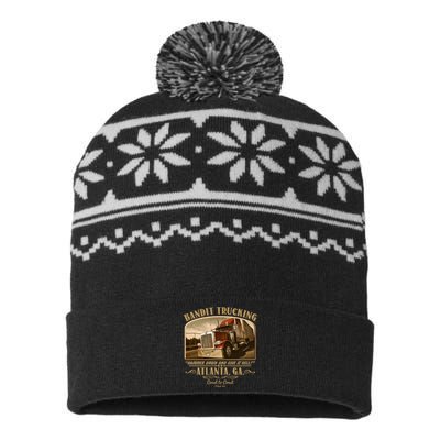 Vintage Bandit Trucking Atlanta GA Since 1977 USA-Made Snowflake Beanie