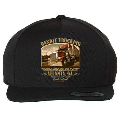 Vintage Bandit Trucking Atlanta GA Since 1977 Wool Snapback Cap