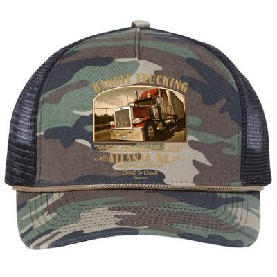 Vintage Bandit Trucking Atlanta GA Since 1977 Retro Rope Trucker Hat Cap