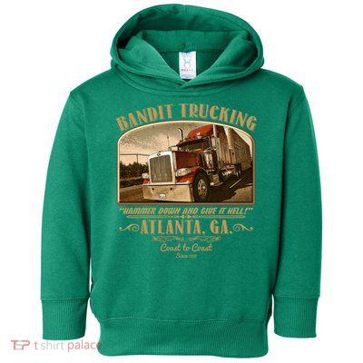 Vintage Bandit Trucking Atlanta GA Since 1977 Toddler Hoodie