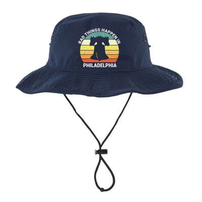 Vintage Bad Things Happen In Philadelphia Funny Philly Bucket Hat