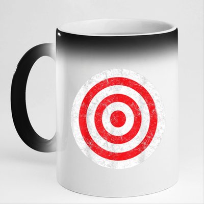 Vintage Bullseye Target Bulls Eye Funny Joke 11oz Black Color Changing Mug