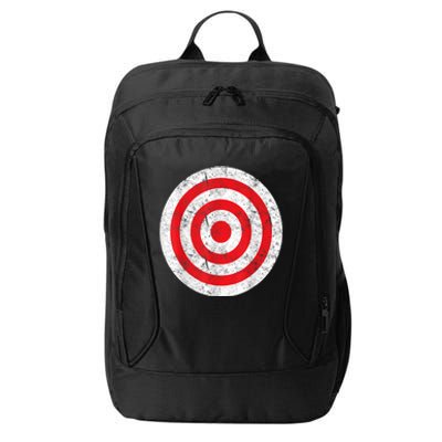 Vintage Bullseye Target Bulls Eye Funny Joke City Backpack