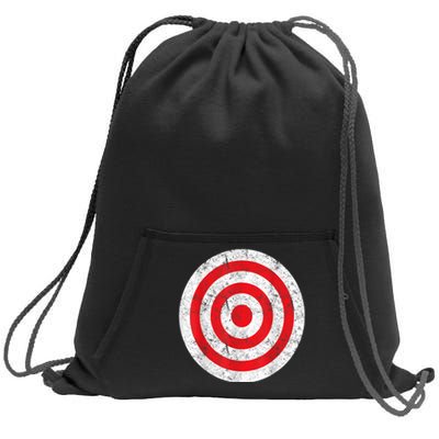 Vintage Bullseye Target Bulls Eye Funny Joke Sweatshirt Cinch Pack Bag