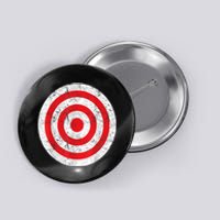 Vintage Bullseye Target Bulls Eye Funny Joke Button