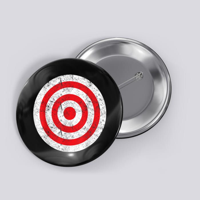 Vintage Bullseye Target Bulls Eye Funny Joke Button