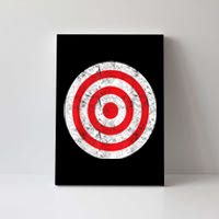 Vintage Bullseye Target Bulls Eye Funny Joke Canvas