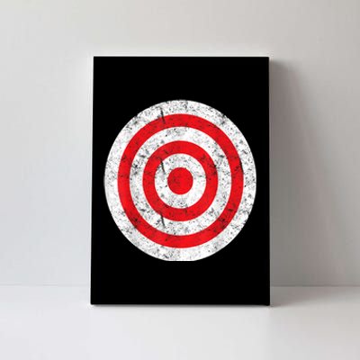 Vintage Bullseye Target Bulls Eye Funny Joke Canvas