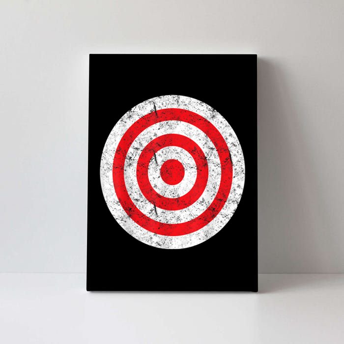 Vintage Bullseye Target Bulls Eye Funny Joke Canvas