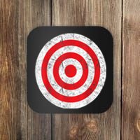 Vintage Bullseye Target Bulls Eye Funny Joke Coaster