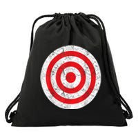 Vintage Bullseye Target Bulls Eye Funny Joke Drawstring Bag