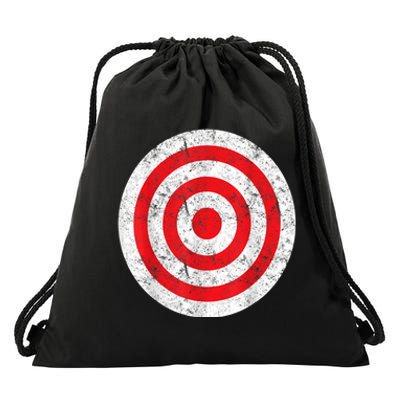 Vintage Bullseye Target Bulls Eye Funny Joke Drawstring Bag