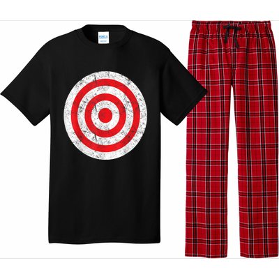 Vintage Bullseye Target Bulls Eye Funny Joke Pajama Set